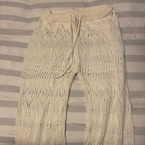 Crochet bikini cover up pants